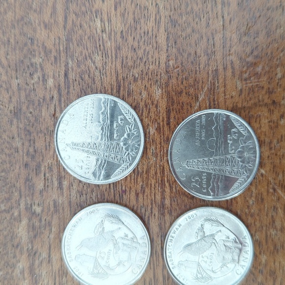 2005 Vetrans, Alberta And Saskatchewan Commemorative Quarters - Picture 4 of 11